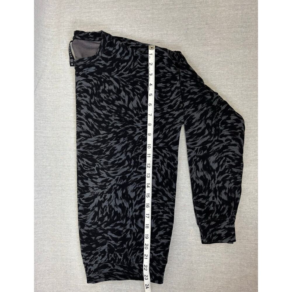Athleta Womens XS Studio to street Black Lynx pullover yoga‎ pilates - Picture 5 of 8